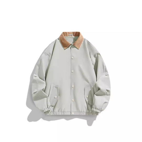 Herren Oversized Blouson mit Cordkragen, Druckknopfverschluss und Pattentaschen Shop Nory