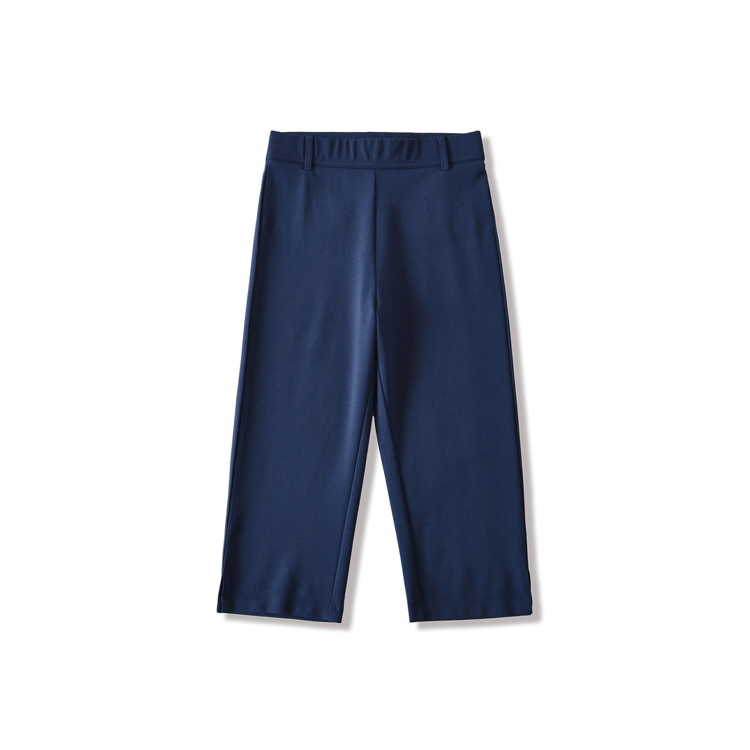 Damen Capri-Stretchhose mit hohem Bund, schmaler Silhouette und Bein-Schlitz Shop Nory