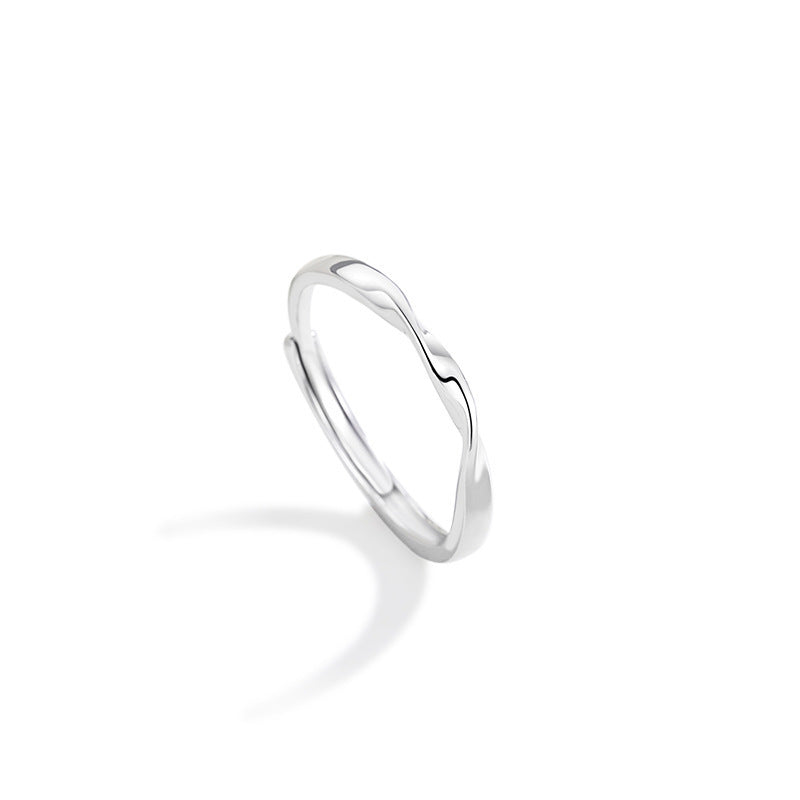 Damen zarter geschwungener Ring aus hochwertigem Silber Shop Nory