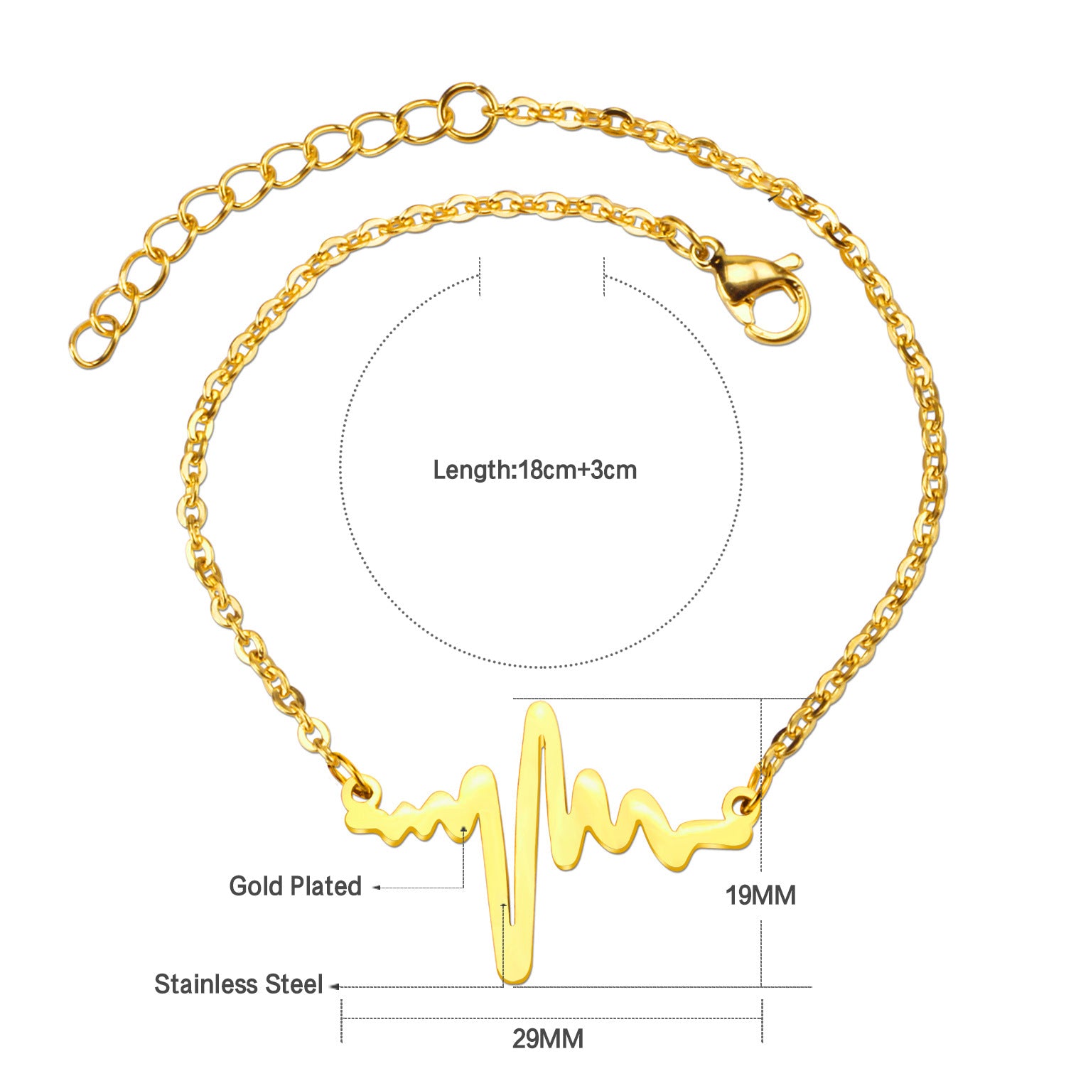 Damen Armband mit unendlichem Symbol aus antiallergischem Edelstahl Shop Nory