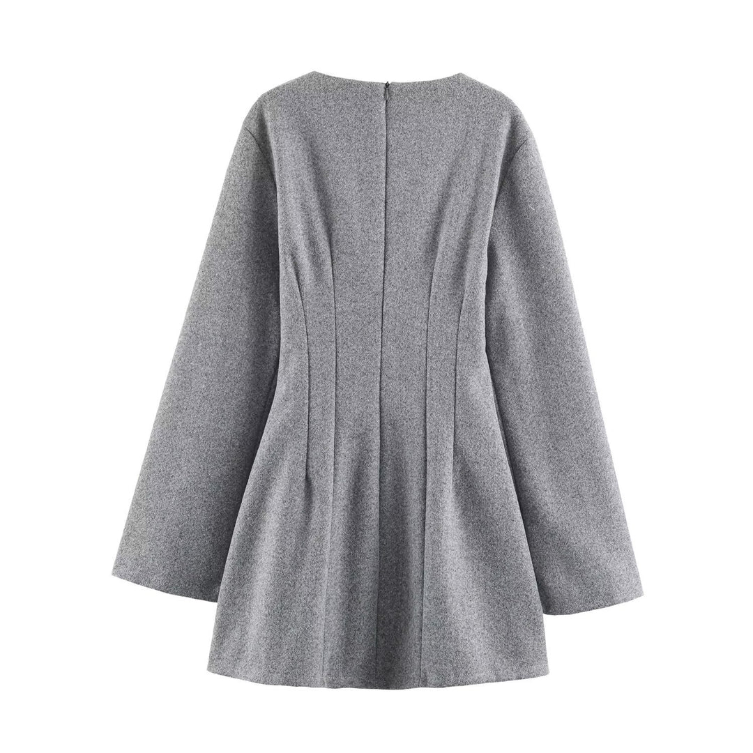 Damen Kurzmantel mit taillierter Glocken‑Silhouette und Wiener Nähten Shop Nory