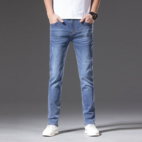 Herren Slim‑Straight Stretchjeans mit leichter Used‑Optik Shop Nory