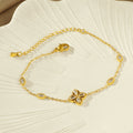 Frauen Blumen-inspirierte verstellbare Kettenarmband Shop Nory