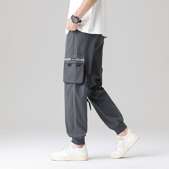 Herren Tech‑Utility Cargohose mit multifunktionalen Beintaschen, verstellbaren Gurtbändern & elastischen Bündchen Shop Nory