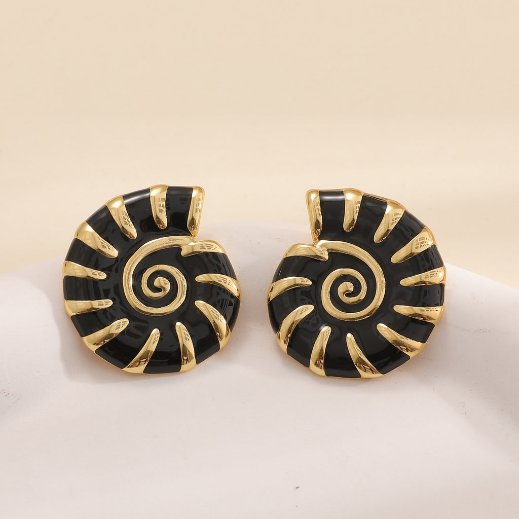 Damen Ohrstecker im eleganten Nautilus-Design Shop Nory