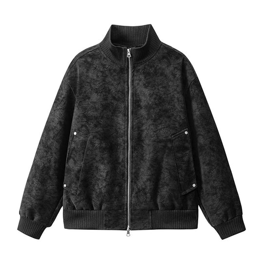 Damen Elegante Kunstlederjacke mit Stehkragen Shop Nory