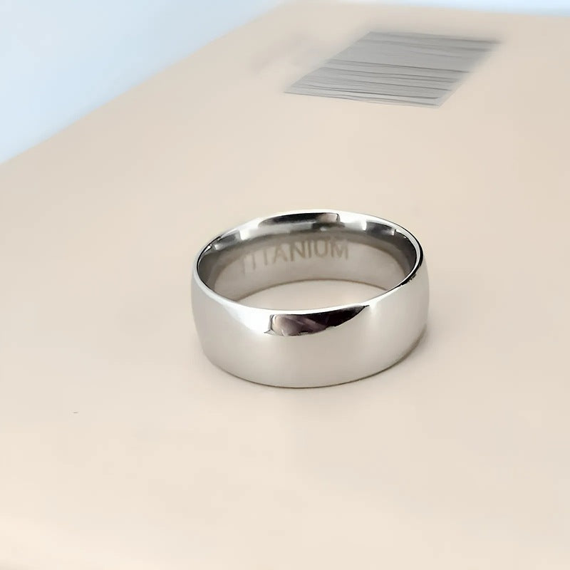 Herren Titanring mit glänzender Oberfläche Shop Nory