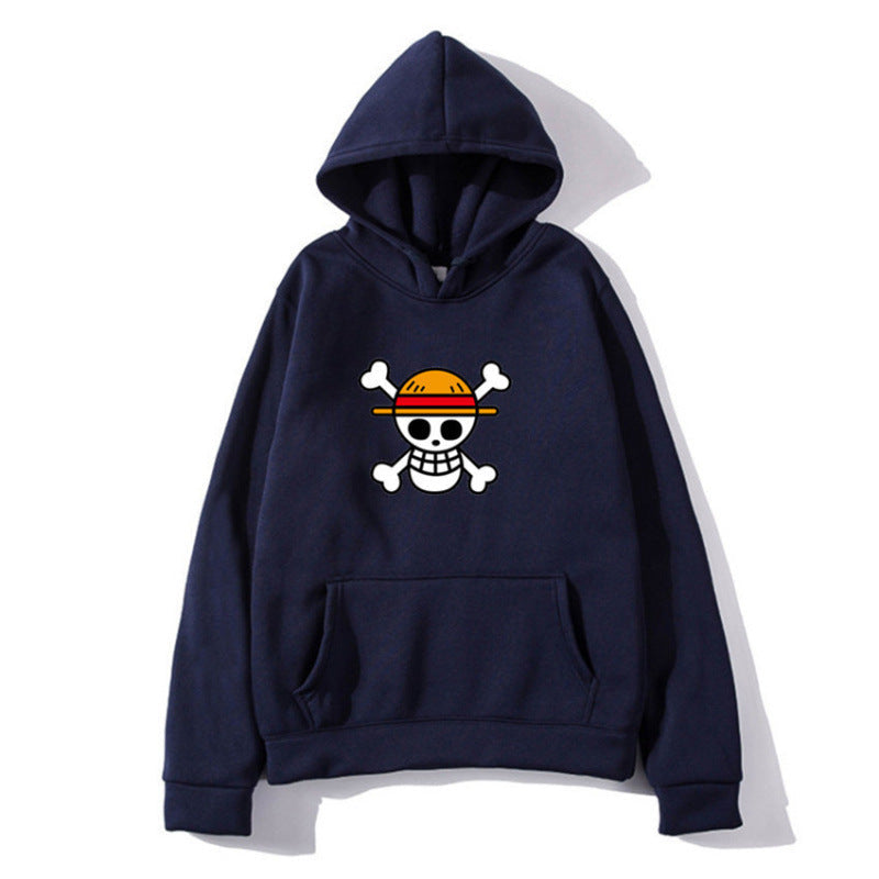 Damen Kapuzenpullover mit kreativem Piratenmotiv und bequemer Passform