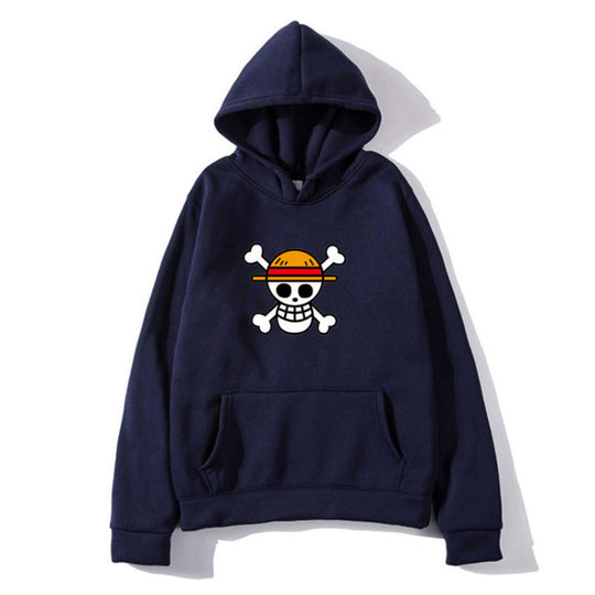 Damen Kapuzenpullover mit kreativem Piratenmotiv und bequemer Passform