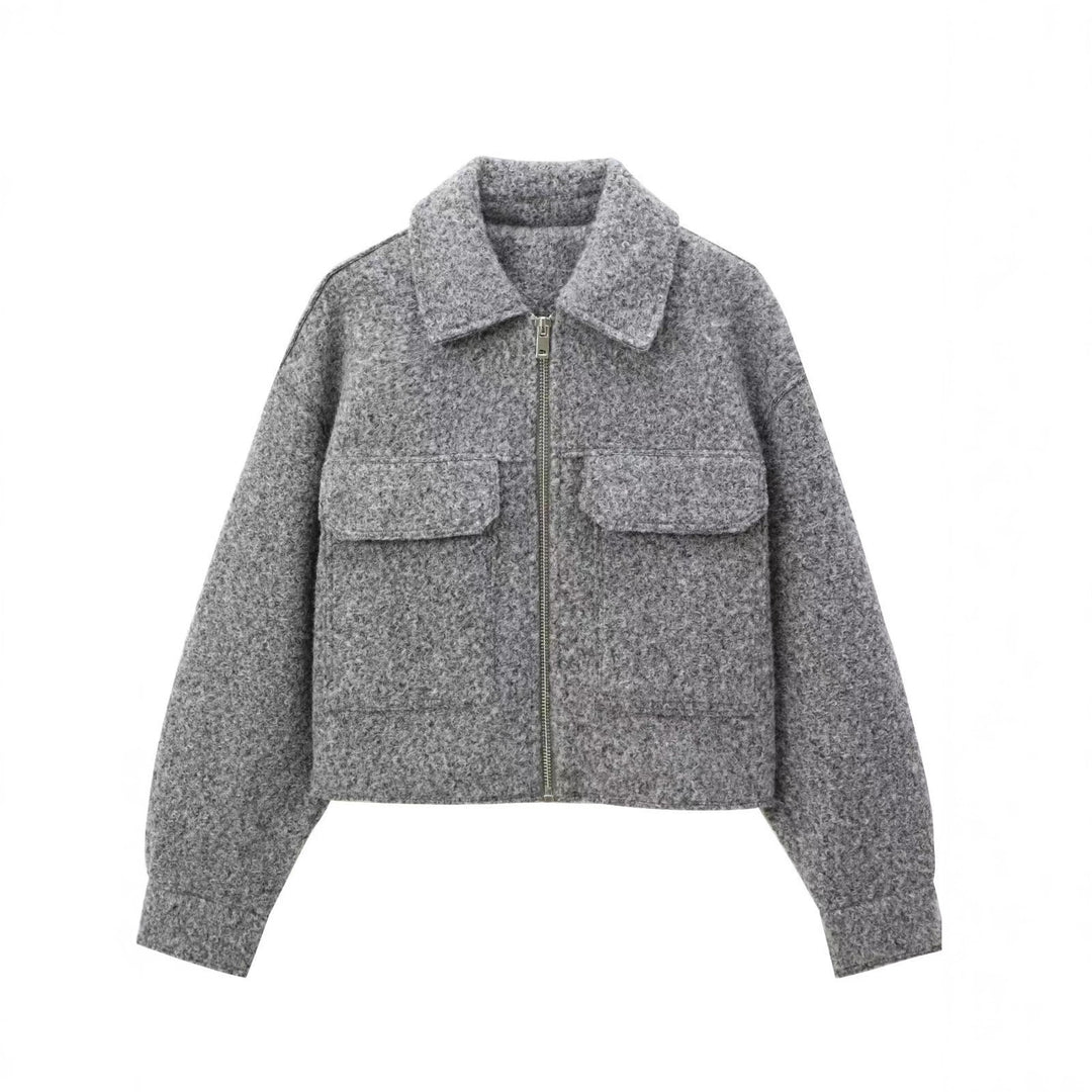 Damen Elegante Oversize-Jacke mit Detailtaschen Shop Nory