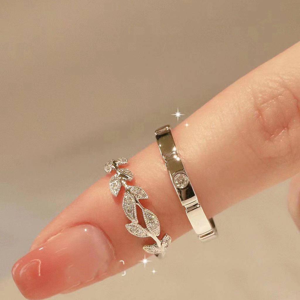 Damen Moderner Ring mit filigranem Design und Zirkonia Shop Nory