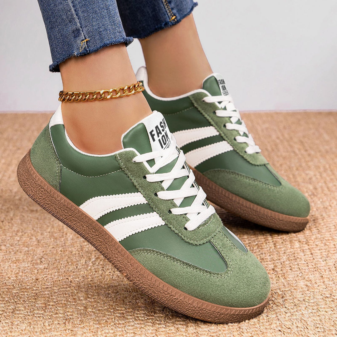 Damen Modische Sneakers mit eleganter Sohle und atmungsaktiver Oberfläche