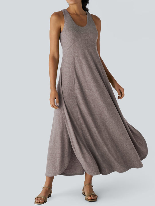 Damen Maxi-Kleid mit fließendem Schnitt und komfortablem Tragegefühl Shopnory