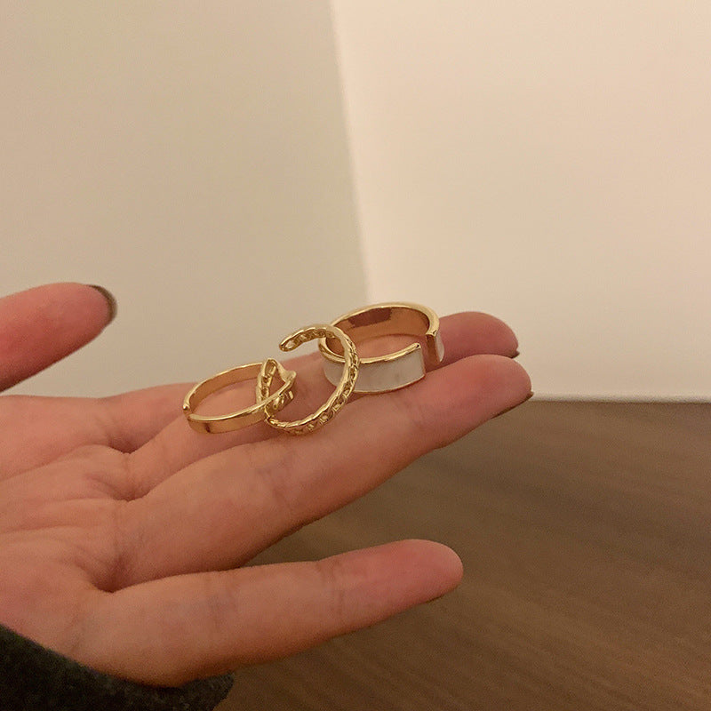 Damenring mit künstlerischem Strukturdesign Shop Nory