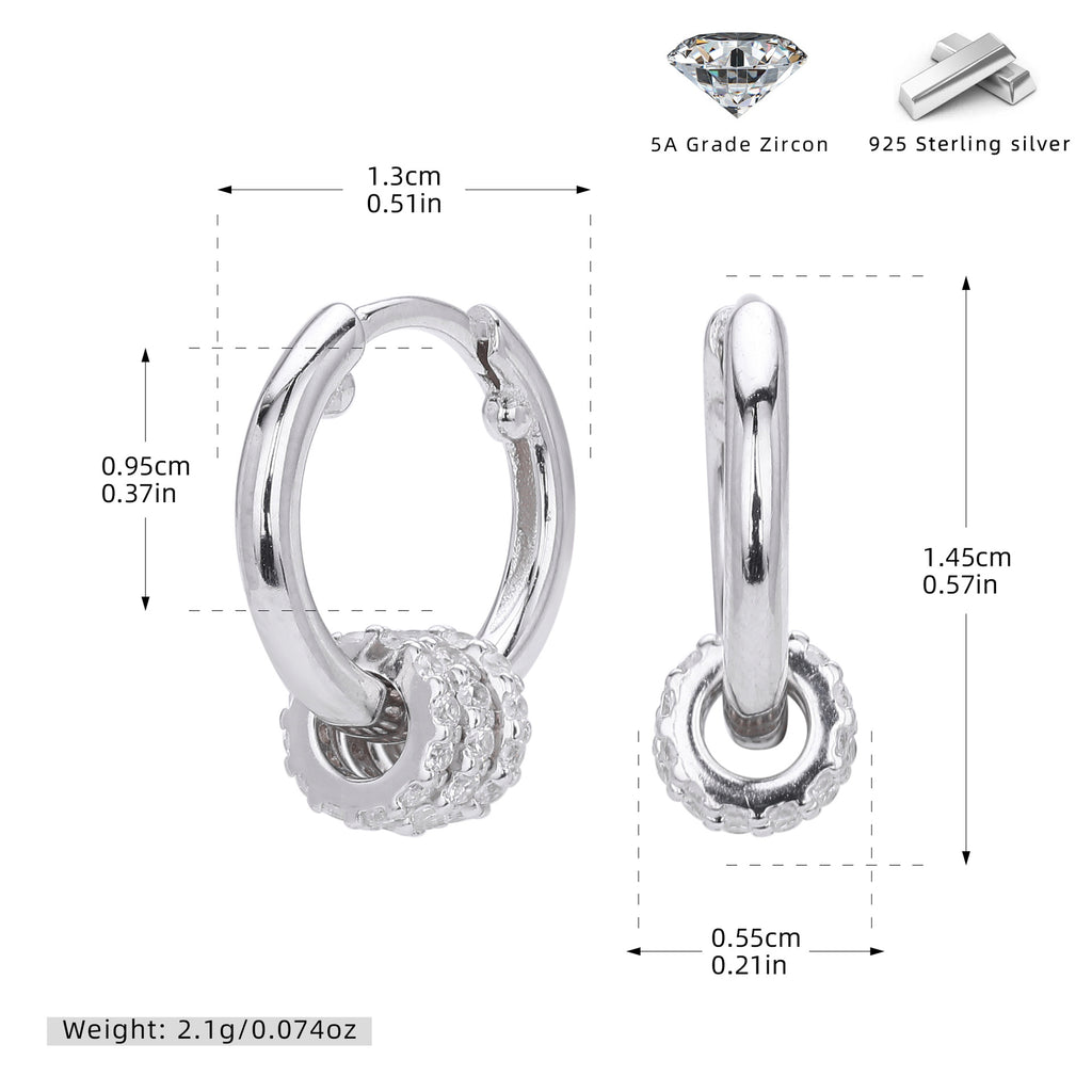 Damen Ohrhänger mit funkelndem Zircon und luxuriösem Design Shop Nory