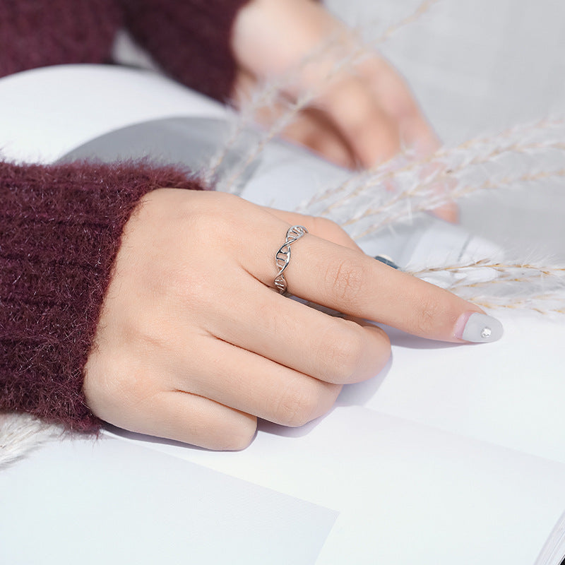 Damen Ring mit einzigartigem DNA-Design Shop Nory
