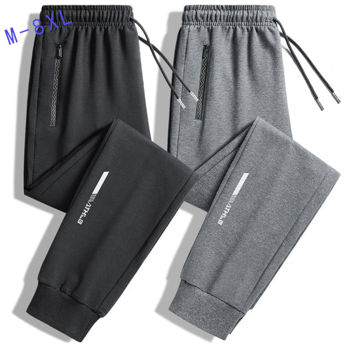 Herren Slim-Fit Performance-Jogginghose mit Reißverschlusstaschen, elastischem Bund und Bündchen Shop Nory