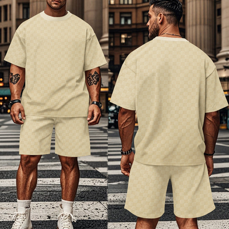 Herren lässiges Kurzarm-Set mit bequemer Passform und stylischem Design