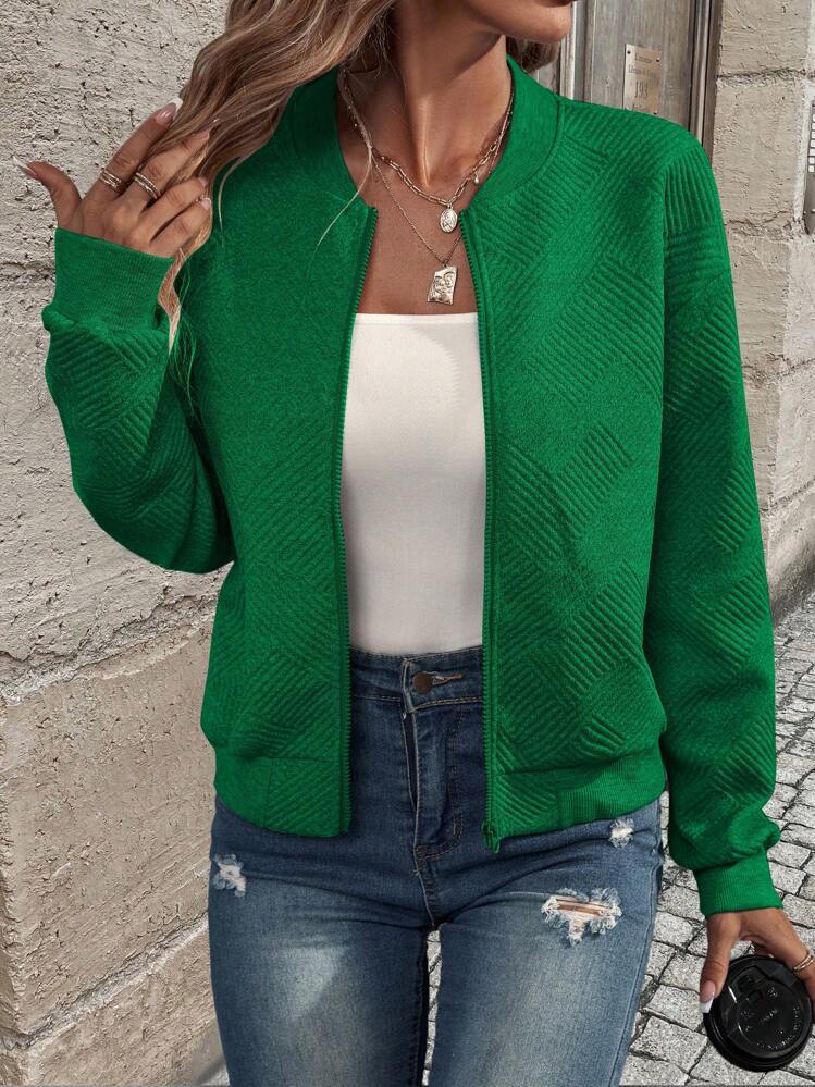 Damen Modejacke mit floralen Spitzeneinsätzen