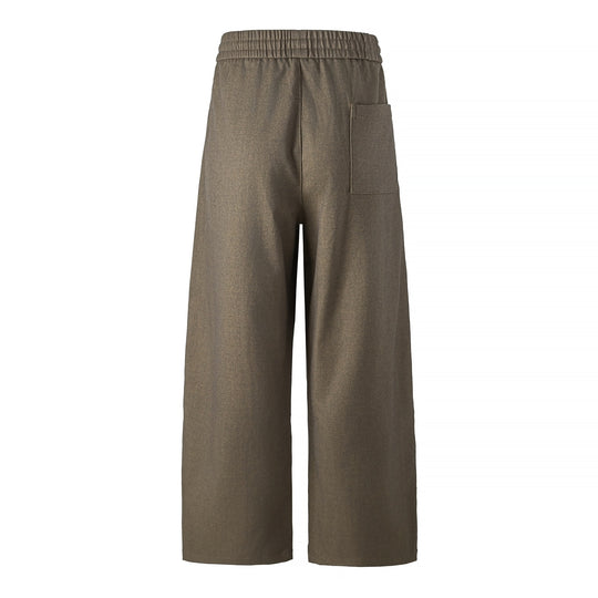 Damen Hochtaillierte Culotte-Hose mit weitem Bein und elastischem Bund Shop Nory