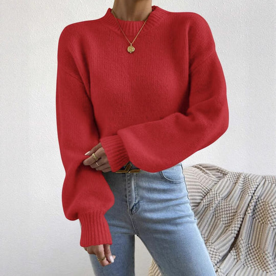 Damen Oversize Feinstrickpullover mit angedeutetem Mohair‑Effekt und verlängerten Rippbündchen Shop Nory
