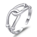 Damen Offener Armreif mit kunstvollem Knoten-Design Shop Nory