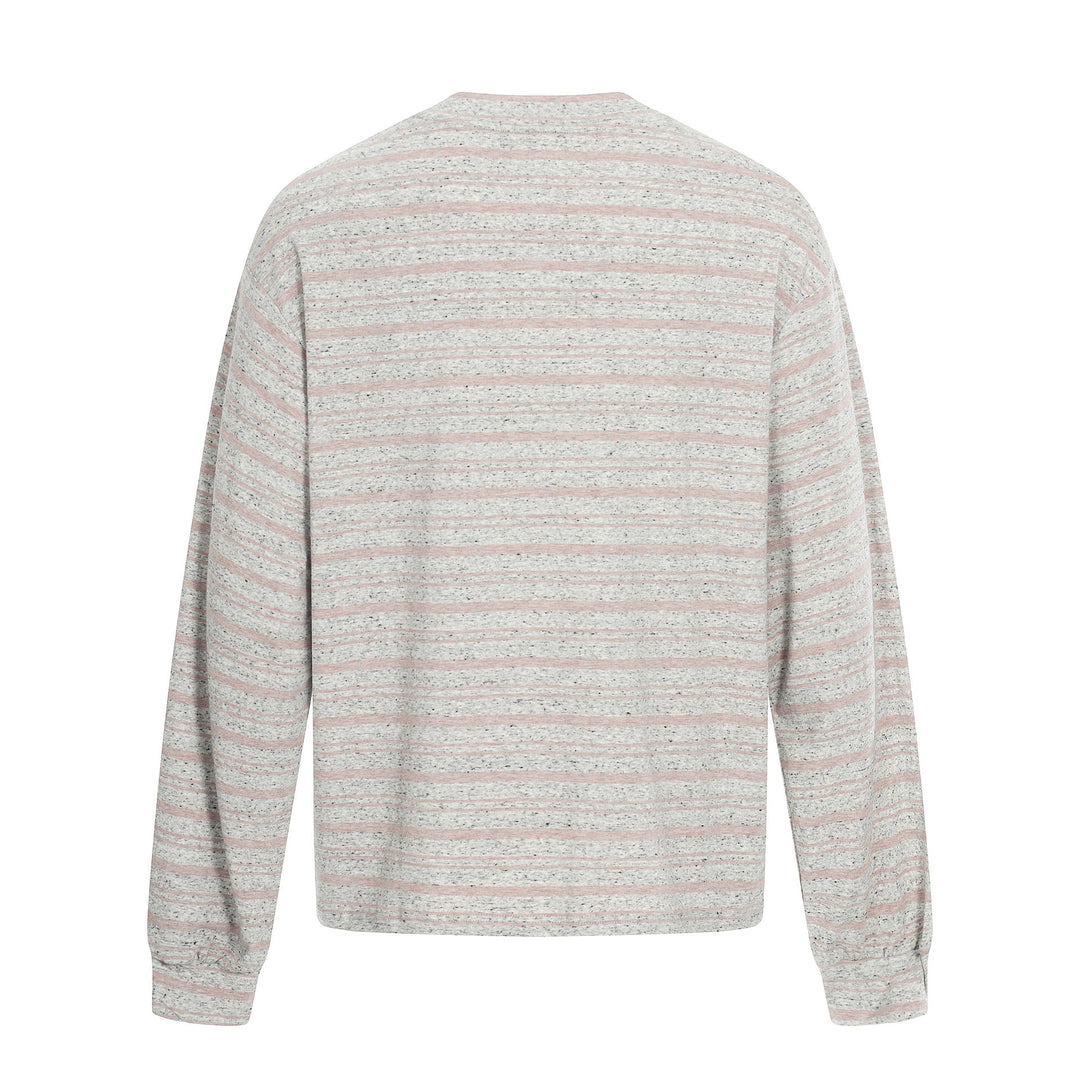 Damen Gestreiftes Oversize-Sweatshirt mit großflächigem Typo-Print und Rundhalsausschnitt Shop Nory