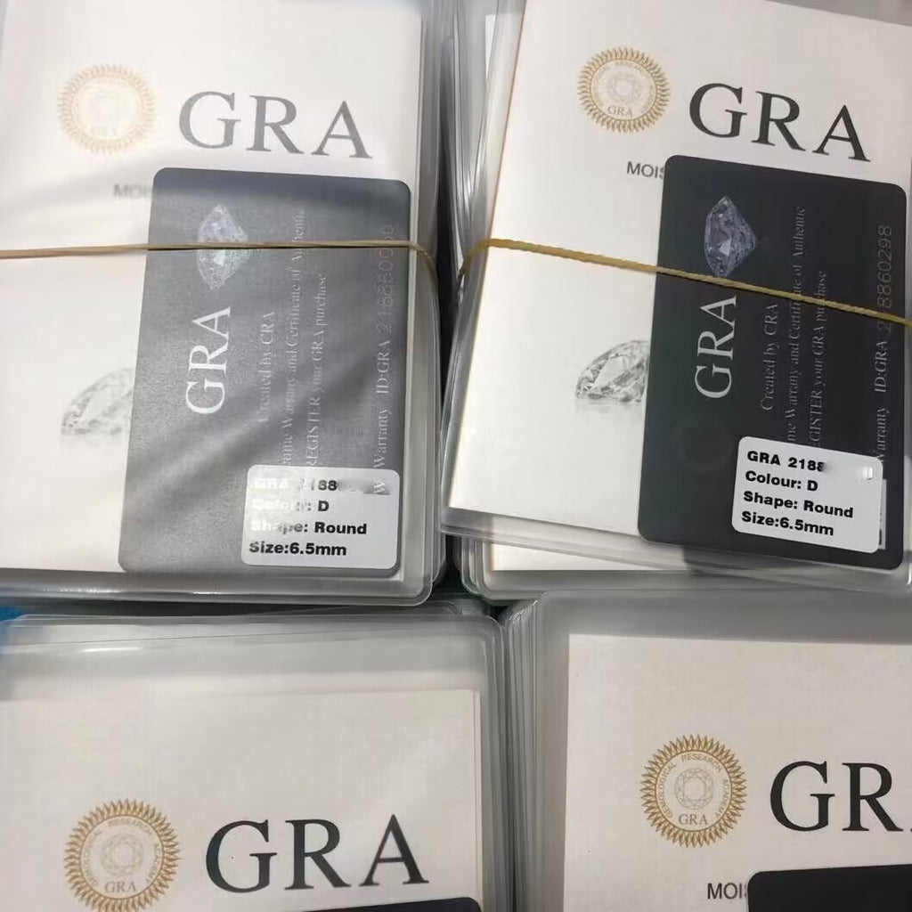 Damen Zertifikat für Moissanit-Shop Shop Nory