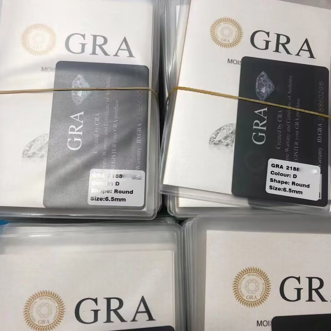 Damen Zertifikat für Moissanit-Shop Shop Nory