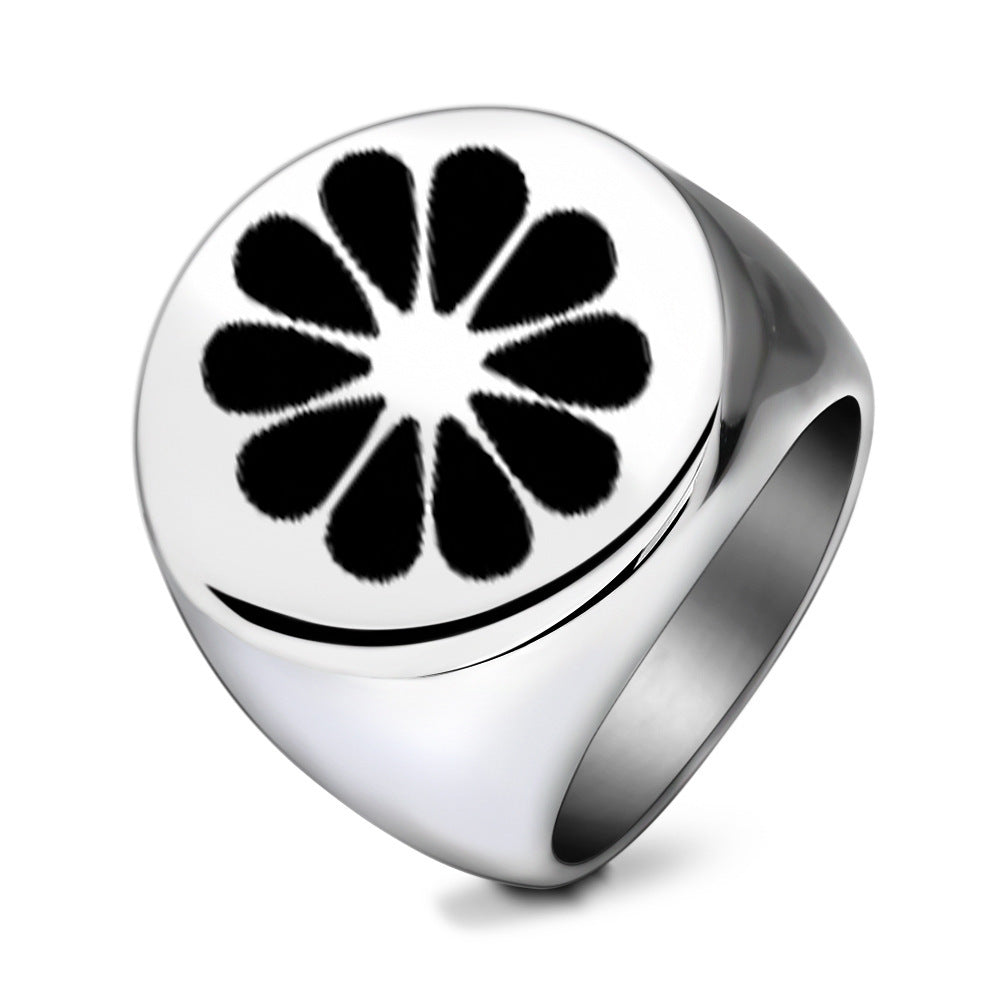 Herren Siegelring mit floralem Design Shop Nory