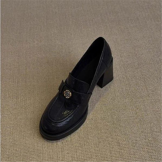 Damen Loafer mit massivem Blockabsatz und gepolstertem Komfortfußbett Shop Nory