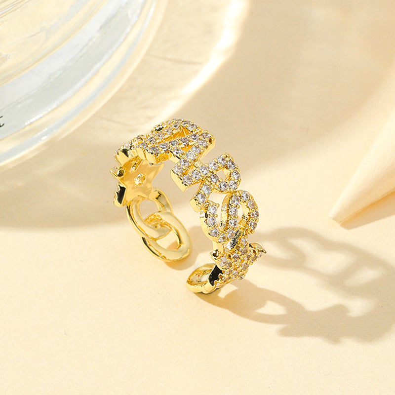Damen Schmuckring mit funkelnden Zirkonia Shop Nory