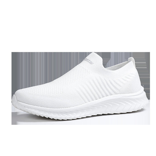 Damen Atmungsaktive Slip-On Sneakers mit elastischem Strick-Obermaterial