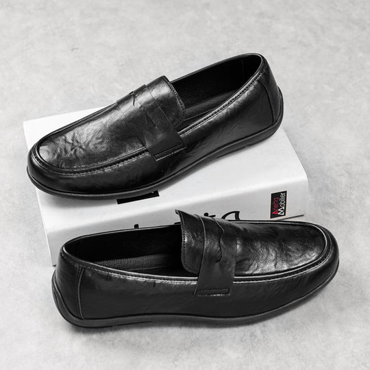 Herren Elegante Mokassins mit feinen Detailnähte Shop Nory