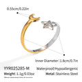 Damen Offener Ring mit Stern- und Schraubenschlüssel-Design Shop Nory