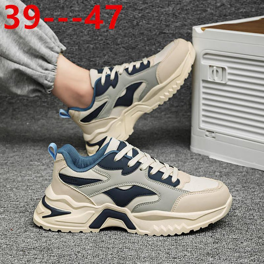 Herren Chunky Retro-Sneaker mit Wellen-Overlay und robuster Profilsohle Shopy Nory