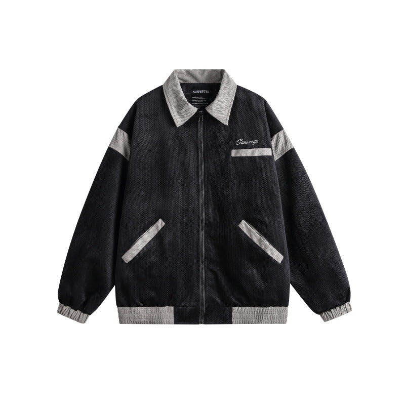 Unisex Harrington-Blousonjacke mit Strukturstoff und Kontrastbesatz Shop Nory