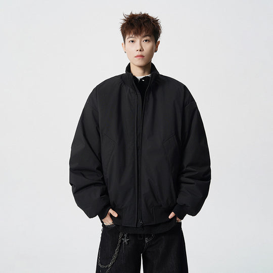Herren Oversized Bomberjacke mit wattierter Füllung und geripptem Saum Shop Nory