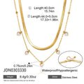 Damen Halskette mit herzförmigen Zirkonia-Anhängern und hochwertiger Edelstahlverarbeitung Shop Nory