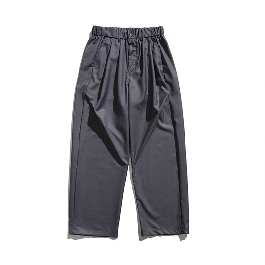 Herren Weite Bundfalten-Hose mit elastischem Tunnelzugbund und Cropped-Schnitt Shop Nory