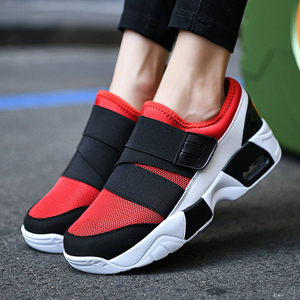 Damen nan Schlupfsneaker mit breitem Elastikriemen, atmungsaktivem Mesh und geformter Dämpfungsohle