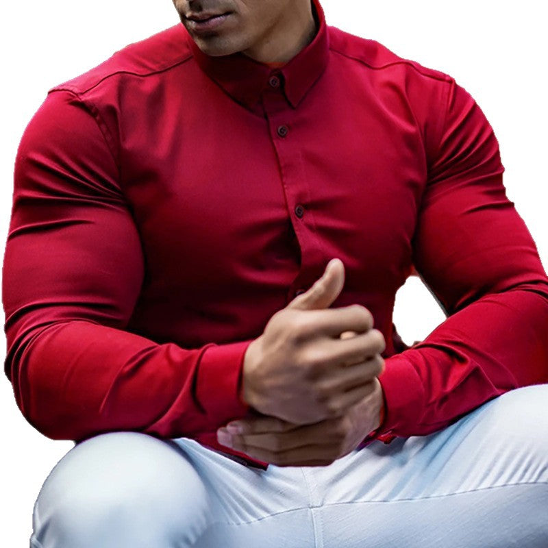 Herren Elegantes Hemd mit körpernahem Schnitt