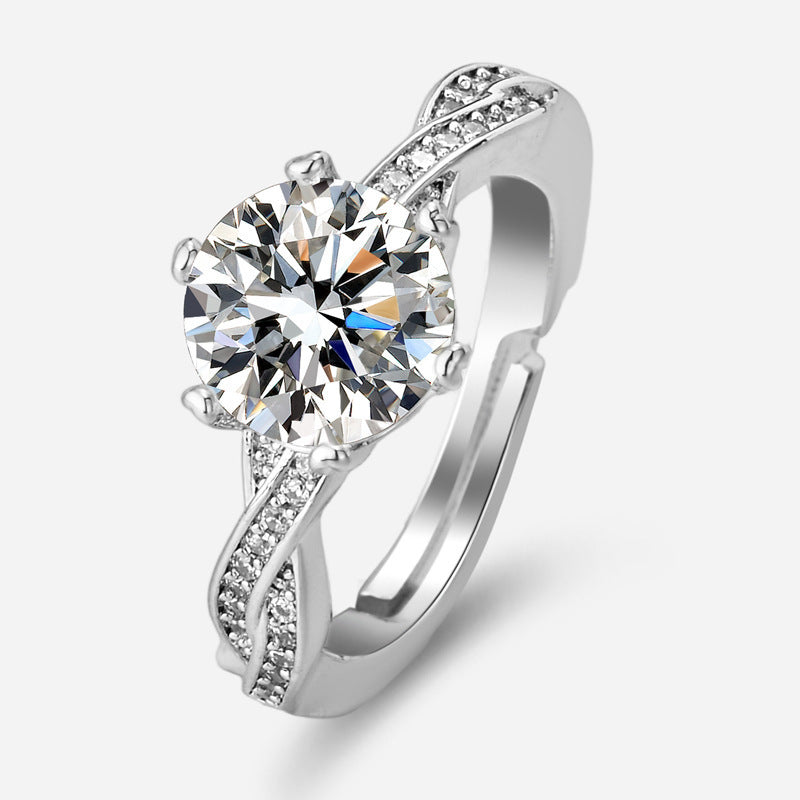 Damen Verführerischer und eleganter Ring mit funkelndem Zirkon Shop Nory