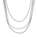 Damen Edelstahl-Halskette im eleganten mehrlagigen Design Shop Nory