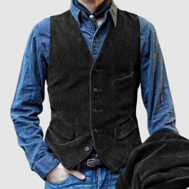 Herren Cordweste mit elegantem Schnitt