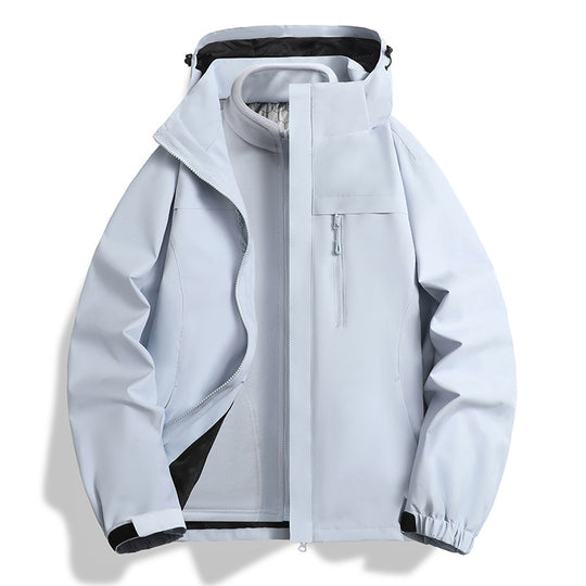 Herren Zwei-in-eins Softshell-Hybridjacke mit abnehmbarer Fleece-Innenjacke und wasserabweisender Membran Shop Nory