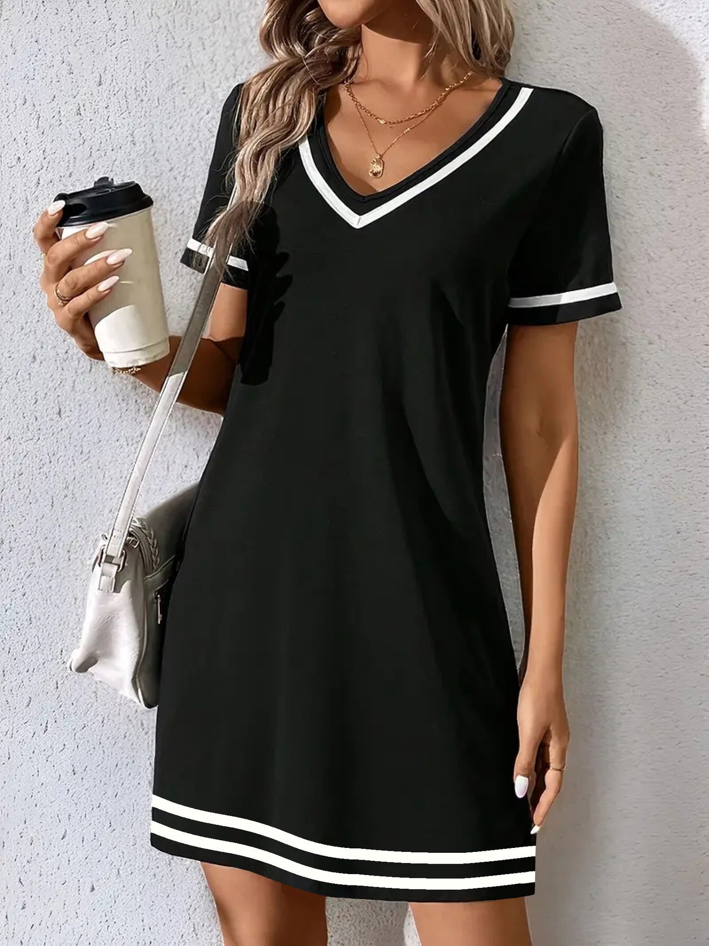 Damen Sportliches Freizeitkleid Shopnory