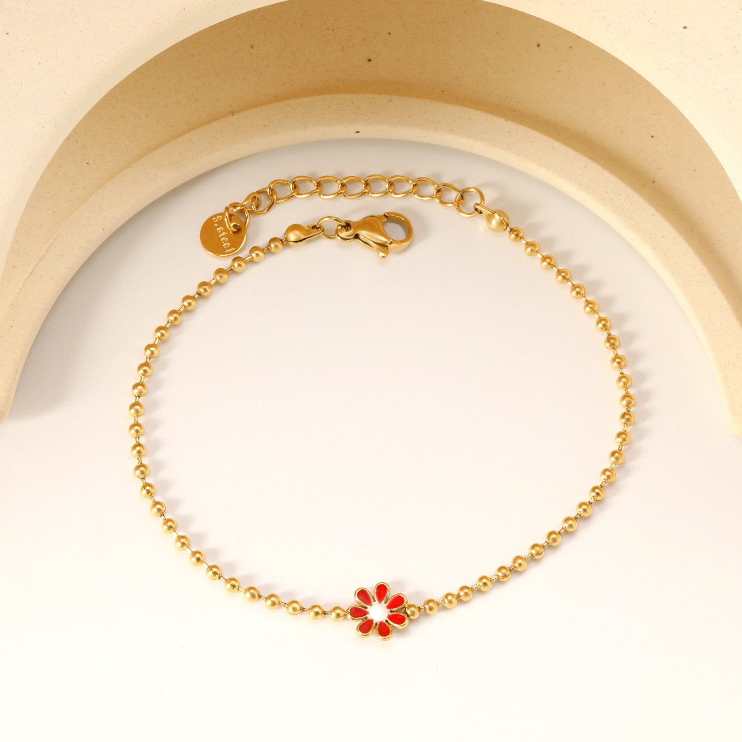 Damen Armband mit floralem Design und doppeltem Verstellmechanismus Shop Nory