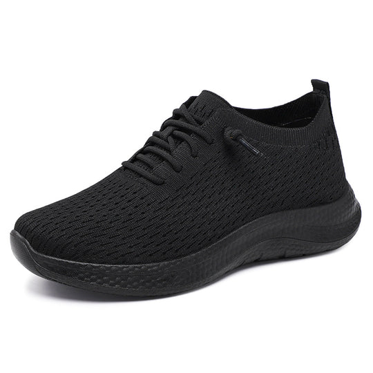 Herren nan atmungsaktiver Strick-Slip-On Sneaker mit sockenähnlichem Schaft, asymmetrischer Zier-Schnürung und stoßdämpfender Ortholite-Einlegesohle Shop Nory