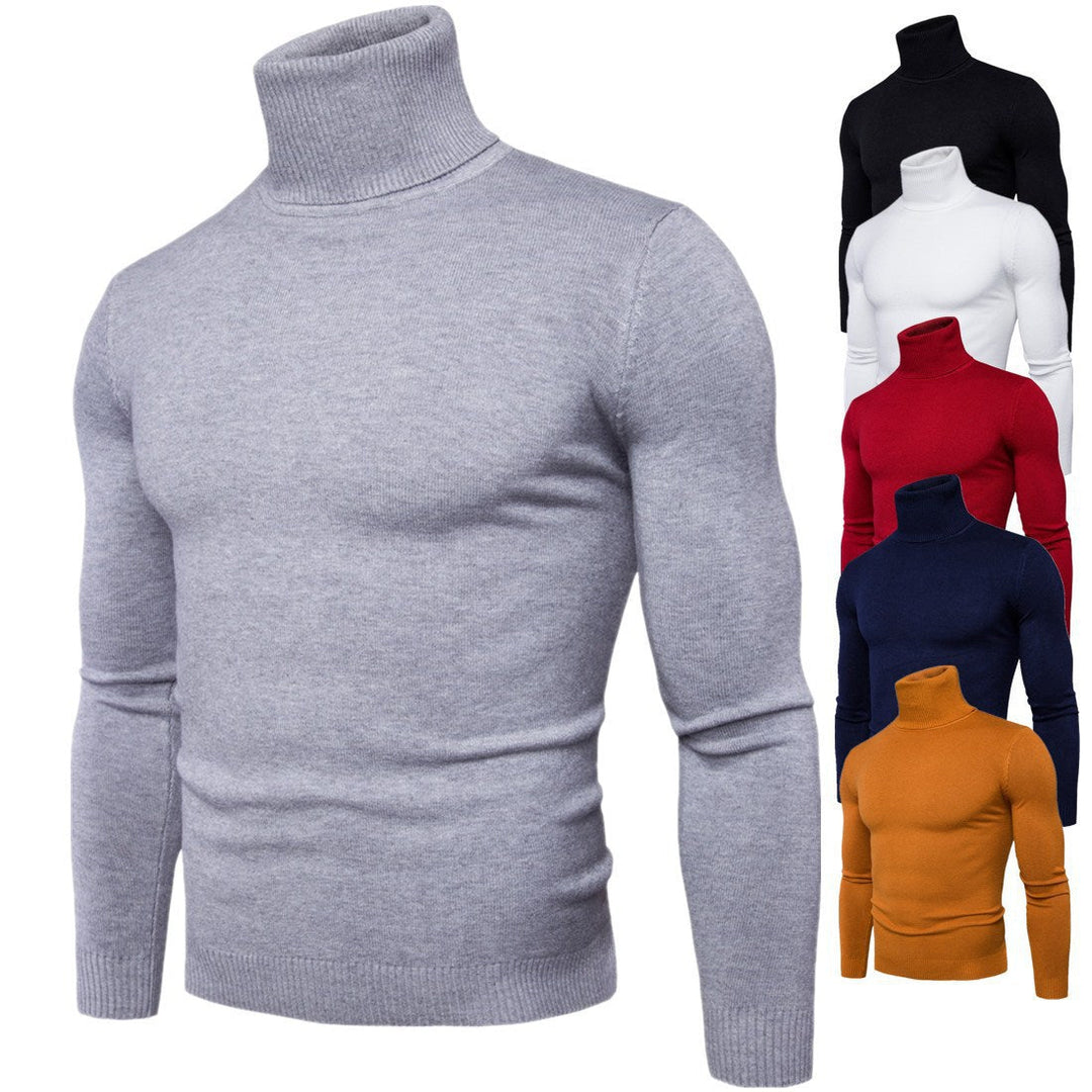 Herren Rollkragenpullover aus feiner Merinowolle
